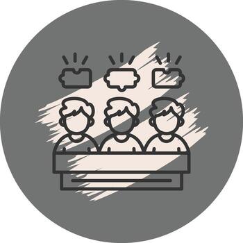 Collaboration Geometric Web Design Form vector