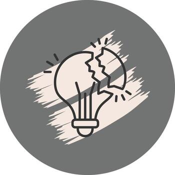 Disruption Minimal Creative Graphic Shape vector