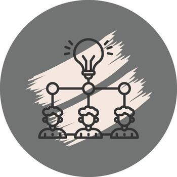 Hierarchy Stylish Mobile App Symbol vector