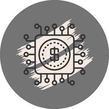 Digital Disruption Refined Flat Design Element vector