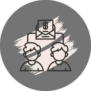 Mail Stylish Mobile App Symbol vector