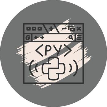 Python Advanced Branding Design Symbol vector