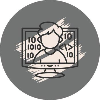 Programmer Elegant Product Graphic Design vector