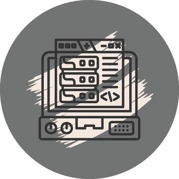 Backend Minimal Web Layout vector