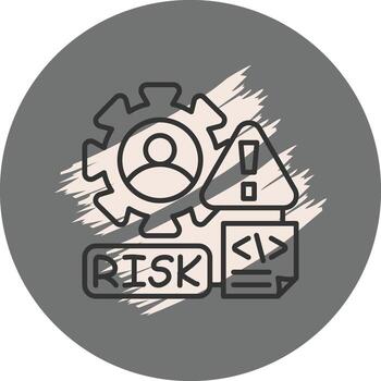 Risk Management Simple Flat Graphic Element vector