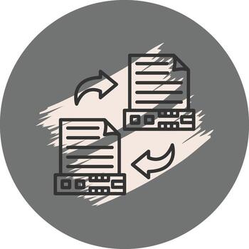 datos migración artístico digital gráfico forma vector