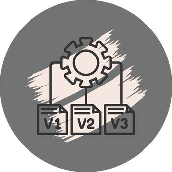 Version Control Distinctive Creative Element vector