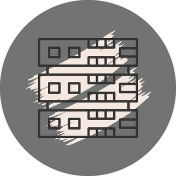 Database Premium Digital Graphic Shape vector