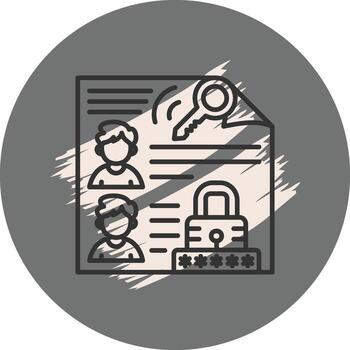 Access Control List High Resolution Graphic Symbol vector