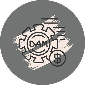 digital activo administración sofisticado digital Arte diseño vector