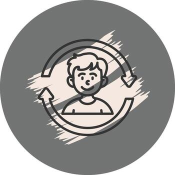 actualizar equilibrado digital Arte símbolo vector