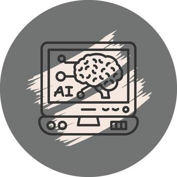 Artificial Intelligence Dynamic Branding Design Object vector