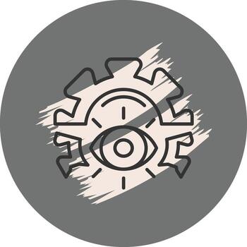 visión compacto plano objeto vector