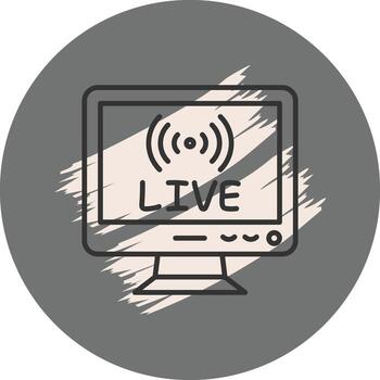 Streaming Elegant User Interface Element vector
