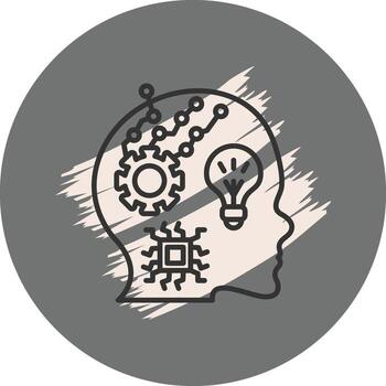 máquina aprendizaje personalizado creativo gráfico diseño vector