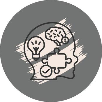 Problem Solving Contemporary Digital Art Shape vector