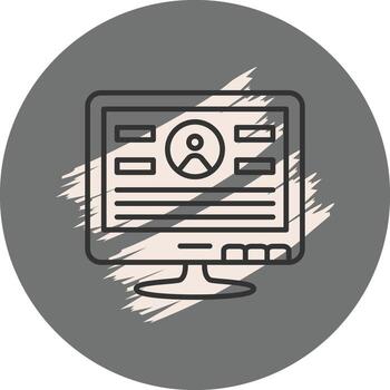 lcd Iniciar sesión en elegante moderno objeto vector