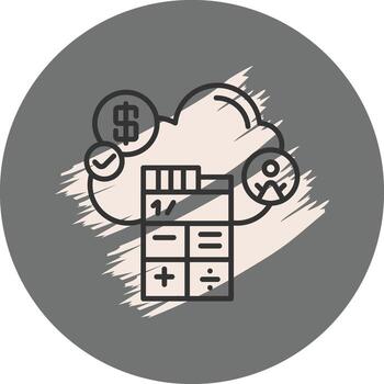 nube informática calcular elegante web interfaz característica vector