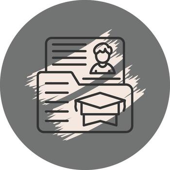 plan de estudios avanzado web interfaz símbolo vector