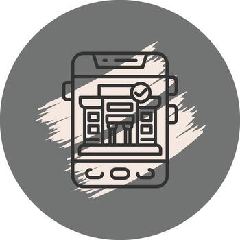 electrónico boleto elegante web interfaz característica vector