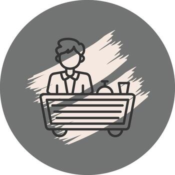 Receptionist Advanced Web Interface Design vector