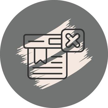 Order Cancel Elegant User Interface Element vector