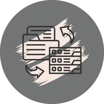 Data Backup Distinctive Creative Element vector