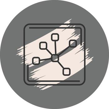 Network Hub Innovative Web Graphic Object vector