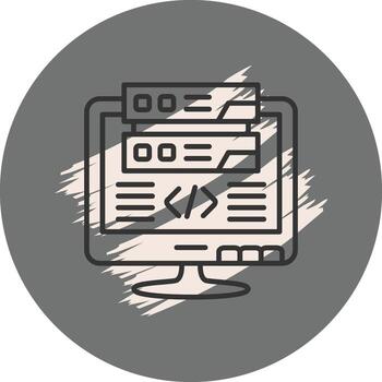 Backend Minimal Branding Graphic Layout vector