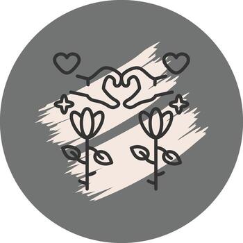 Happy Valentines Dynamic User Experience Object vector