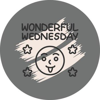 Wednesday Sophisticated User Interface Layout vector