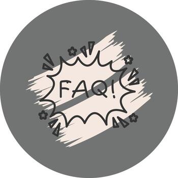 Preguntas más frecuentes funcional producto gráfico diseño vector