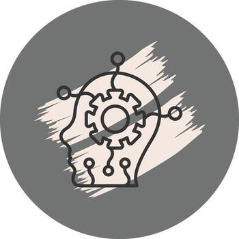 Artificial Intelligence Stylish Modern Object vector