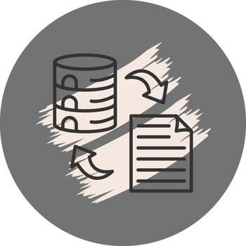 Data Transformation Professional Web Graphic Asset vector