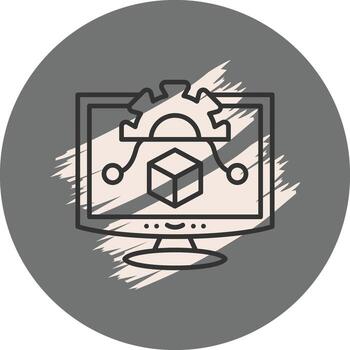 algoritmo elegante móvil aplicación símbolo vector