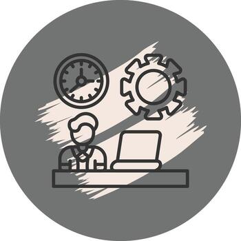 Work Time Elegant Product Design Feature vector
