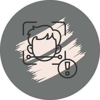 Face Scan Custom Digital Art Layout vector