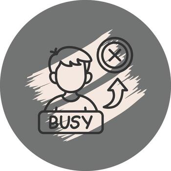 ocupado elegante usuario interfaz elemento vector