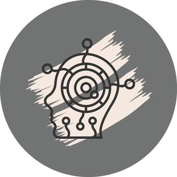 cyborg avanzado web interfaz diseño vector