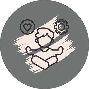 Stress Management Dynamic Branding Design Object vector