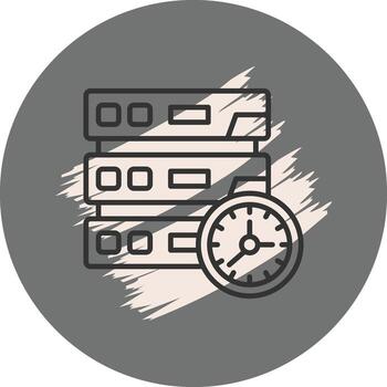 Server Traffic Minimal Product Design Shape vector