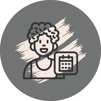 User Calendar Distinctive Creative Element vector