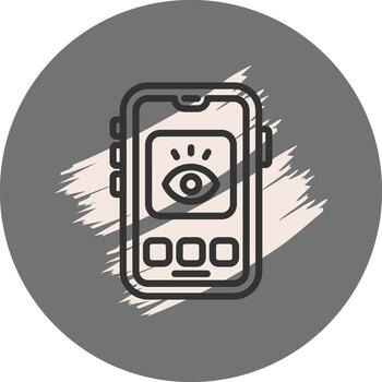 móvil ver refinado plano diseño elemento vector