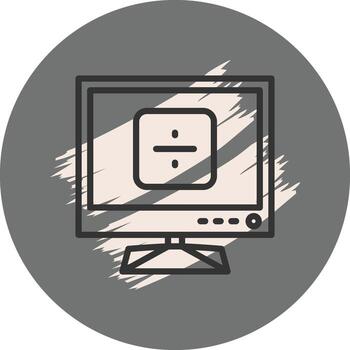 Tv Divide Sophisticated User Interface Layout vector