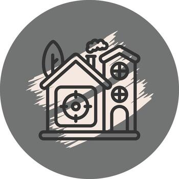 Home Target Distinctive Creative Element vector
