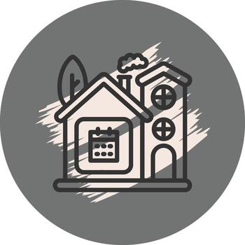 Home Calendar Functional Web Design Asset vector