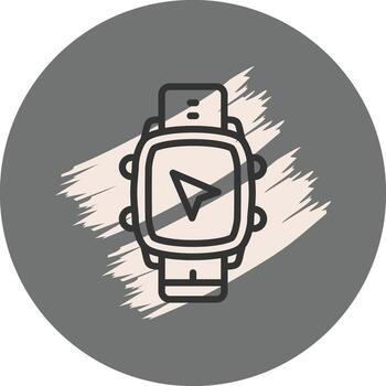 inteligente reloj navegación flecha distinto moderno gráfico activo vector