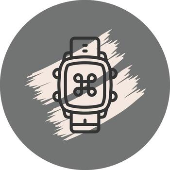 inteligente reloj mando prima digital gráfico forma vector