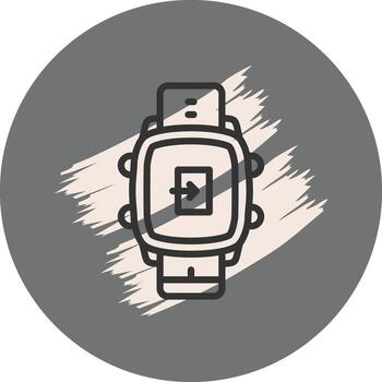 inteligente reloj salida distinto visual gráfico símbolo vector