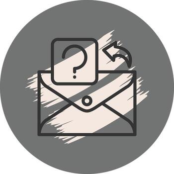 Email Question Minimal Branding Graphic Layout vector